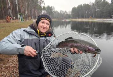 Форелевая рыбалка на пруду "Яркий" с Евгением Атрахимовичем