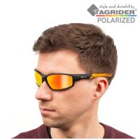 Очки поляризационные Tagrider в чехле N25-45 Gold Red Mirror
