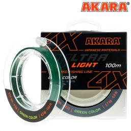 Плетёный шнур Akara Ultra Light X-4 Зелёный (100м)