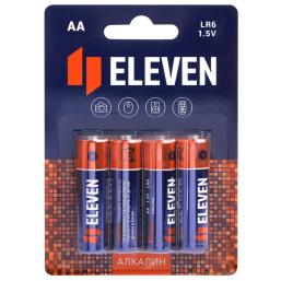 Батарейка Eleven AA (LR6) Алкалиновая BC4 (4 шт)