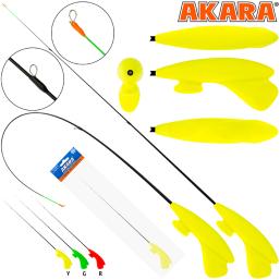 Удочка зимняя Akara RHS-G3R Yellow (1,5-5гр), 39 см