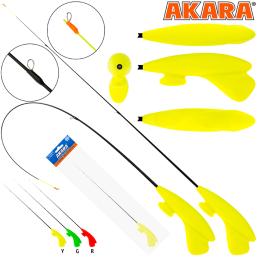 Удочка зимняя Akara RHS-Y3R Yellow (0,5-3гр), 39 см