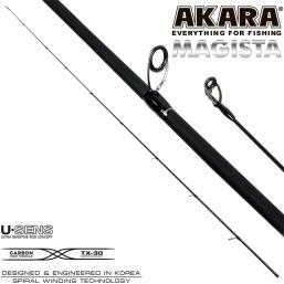 Хлыст для спиннинга Akara Magista MMF 762 TX-20 (3,5-14,0) 2,28 м