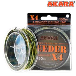 Плетёный шнур Akara Feeder X-4 Камуфляж (150м)
