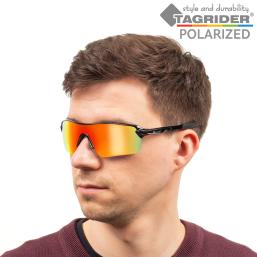 Очки поляризационные Tagrider в чехле N16-45 Gold Red Mirror