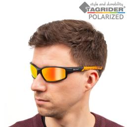 Очки поляризационные Tagrider в чехле N25-45 Gold Red Mirror