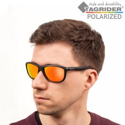 Очки поляризационные Tagrider в чехле N29-45 Gold Red Mirror
